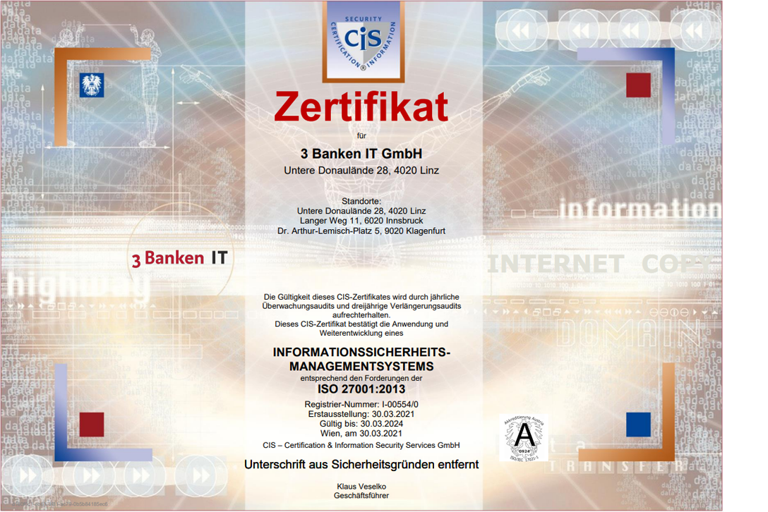Informationssicherheitsmanagementsystem ISO-27001:2013